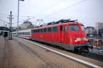 113 268 steht mit dem IC 1934 in Halle(S) Hbf zur Fahrt nach Oldenburg bereit.