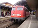 Br 113 mit Ic im Bonner Hbf am 19.3.10    