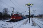 am 10.01.2010 in Berlin Zoologischer Garten der D 441/443 nach Kiev/Moskau mit 113 268  