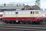 Die 113 311-5 rollt w�hrend der Lokparade anl�sslich des 175 Jahre Eisenbahn Jubil�ums durch Koblenz L�tzel am 03.04.2010
