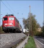 113 309 (9180 6113 309-9 D-DB) h�ngt am Zugschluss und wird nach Hamm(Westf) geschleppt.