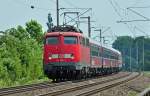 113 268-7 kurz vorm Bf Br�hl (offensichtlich Test- oder Messfahrten) - 28.05.2010