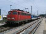 Nun kommt auch die 113 nach R�gen.Am 15.Juni 2011 war es 113 268 die den EC 379,Binz-Brno,nach Bergen/R�gen brachte.