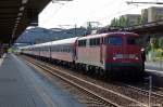 113 309-9 steht nach dem umsetzen am DZ 2681  BahnTouristikExpress Norwegian Cruise Line  und wartet im Potsdamer Hbf auf die Abfahrt nach Warnem�nde.