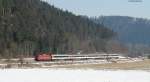 113 268-7 mit dem IC 280 (Z�rich HB-Stuttgart Hbf) bei Neckarhausen 12.2.12