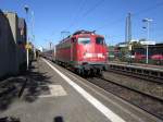 Es hat sich gelohnt: Am 30.09.2011 kommt mir 113 268-7 mit dem freitags zur Weinlese verkehrenden D 2429 von Dortmund nach Eltville vor die Linse, aufgenommen bei deren Durchfahrt in Bonn-Beuel.