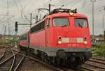113 267-9 mit DPF 2661 von Brilon Wald nach K�ln Hbf bei der Einfahrt in den D�sseldorfer Hbf am 26.05.13.