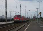 113 309-9 zieht am 15.August 2013 einen PbZ nach M�nchen durch Gro�korbetha Richtung Naumburg.