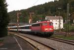 Im letzten Abendlicht konnte die 113 267-9 mit dem IC 283 bei der Einfahrt in Horb fotografiert werden.
