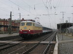 Am 25.03.2016 kam 113 309(E10 1309) als DLr 469 aus Richtung Magdeburg nach Stendal und fuhr weiter in Richtung Wittenberge.Ziel ist Löhne(Westfahlen).