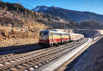 E10 1309 verlässt mit dem AKE-Rheingold, auf der Fahrt von Pörtschach am Wörthersee nach Köln Hbf, den Kaponig-Tunnel bei Mallnitz-Obervellach.