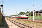 113 309-9 mit dem Rheingold (AKE 50) von Koblenz Hbf über Berlin, Dresden und Bad Schandau nach Görlitz Hbf in Großwudicke.