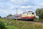 TRI 112 309 (113 309, ex DB) mit Sonderzug MSM 1853 der M�ller-Touristik auf der R�ckfahrt von Schee�el nach K�ln Hbf (H�de, 12.09.2021).