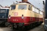 Die 113 311-5 steht zum Jubilum im Bw Osnabrck am 19.09.2010