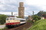 112 268 mit TRI - Personenzug am 27.05.2024 in Oberwesel