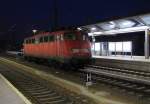 Am Abend des 28.12.2011 wartete die 113 268-7 von DB AutoZug am Erfurter Hauptbahnhof auf neue Aufgaben.