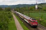 Ich war von einem Sonderzug sehr berrascht - natrlich ohne Vormeldung. Am 09.05.2012 zog 113 268 den NF 13990 bei Denzlingen nach Freiburg(Breisg) Hbf. Spt abends fuhr dieser Zug mit 10 Minuten Verfrhung von Freiburg(Breisg) Hbf nach Lourdes ab. Offenbar war er ein Pilgerzug.