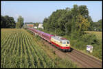Die TRI 112309-0 mit MSM 1874 nach Schwerin ist hier in Hellern am 2.9.2021 um 10.08 Uhr in Richtung Osnabrück unterwegs.