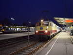 113 309 im März 2021 mit einem Ersatzzug in Tübingen Hbf