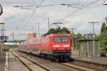 RE 4172 nach Marburg(Lahn) verlässt Lollar an der Lahn.