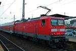 DB Regio 114 021 mit RB51 nach Wächtersbach am 22.01.18 in Hanau Hbf 