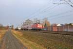DB Regio 114 013 als RE50 nach Fulda trifft auf DB Fernverkehr ICE1 (401 058-2) am 03.03.18 bei Rodenbach (Main Kinzig Kreis) 