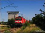 Re160 aus dem Busch? Der erste Abschnitt der Linie RE5 Falkenberg(Elster) - Stralsund verl�uft auf eingleisiger Strecke bis J�terbog.