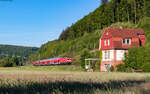 114 037 und 114 011 mit dem RE 15504 (Frankfurt Hbf - Fulda) bei Wirtheim 13.5.25