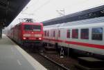 114 021 kommt hier am 30.01.2006 mit dem RE2 nach Wismar in den Bahnhof Berlin Zoologischen Garten eingefahren.