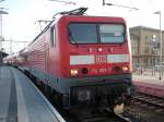 Wenn die Regionalexpressz�ge zwischen Stralsund und Berlin p�nktlich sind kann man in Pasewalk bei einem 10min�tigen Aufenthalt problemlos die Lok fotografieren und danach seine Reise in Richtung