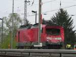 Zerdr�ckte Lokfront.