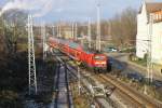 Heute zieht die 114 034 den RE4 von Wismar nach Ludwigslust.