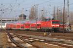 114 007 mit RE3 am 28.01.2011 in Angerm�nde