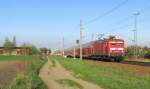 114 031-8 hat am fr�hen Morgen die Aufgabe einen RE1 nach Eisenh�ttenstadt zu bringen.