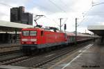 114 020 mit einem Schrottzug aus 614ern in Hannover HBF am 26.02.2012.