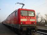 114019 steht am 13.12.02 bei bestem! Wetter abfahrbereit in Falkenberg/Elster.