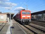 Am 08.04.2012 fuhr 114 007 die RE 20 nach Uelzen.