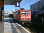 Auf Dienstfahrt kam,am 01.Oktober 2011,�berraschend 114 029 durch Berlin Gesundbrunnen.