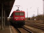 Am 03.02.2013 fuhr 114 032 auf der RB 29 Stendal->Salzwedel.