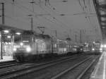 Am 15.12.2013 kam 114 017 mit dem RE 20 von Halle/Saale nach Stendal und sie fuhr weiter nach Uelzen.(hier mal in Schwarzweiss)