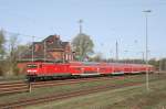 114 017 mit RE 18710 (Bad Belzig–W�nsdorf-Waldstadt) am 10.04.2011 in Zossen