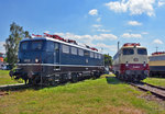 E 10 121 und 114 488-0 im DB-Museum Koblenz-Lützel - 19.07.2016