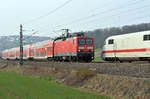 17.03.2017 Streckenabschnitt Uhingen 114 006-0 & 401 501-2, Welten begegnen sich ...