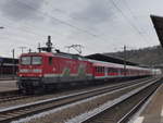 112 108 mit 4 n-Wagen als RB Plochingen -> Süßen. April 2018 Plochingen 