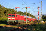 114 017 am 21.09.2022 mit dem RE5 3514 von Zossen nach Stralsund, hier zu sehen in Demmin aufgenommen.