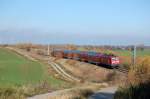 28.10.2008 114 008-6 mit RE5 von Rostock nach Lutherstadt Wittenberg unterwegs zwischen Schwaan und Gstrow.