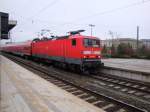 Vor wenigen Minuten kam 114 101-9 mit RB 36450 aus Dessau auf Gleis 6 in Magdeburg Hbf an.