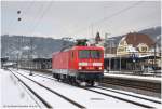 114 501 ist ein seltener Gast in Plochingen.Aufgenommen am 15.2.10