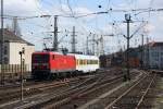 114 501 mit einem Messzugwagen am 19.4.10 in Hannover.