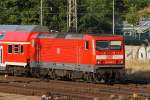 114 024-3 schiebt einen RE3 nach Stralsund am 13.07.2010 durch Eberswalde